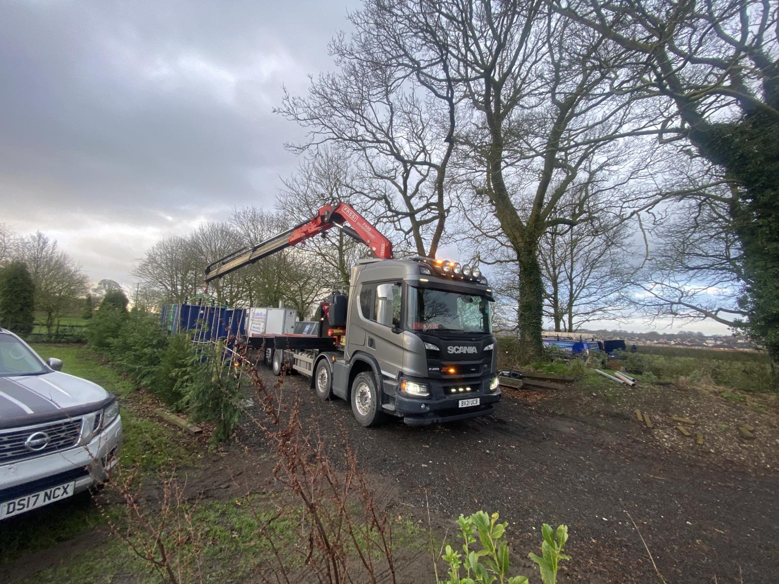 A 300kW temporary boiler loaded and ready for delivery