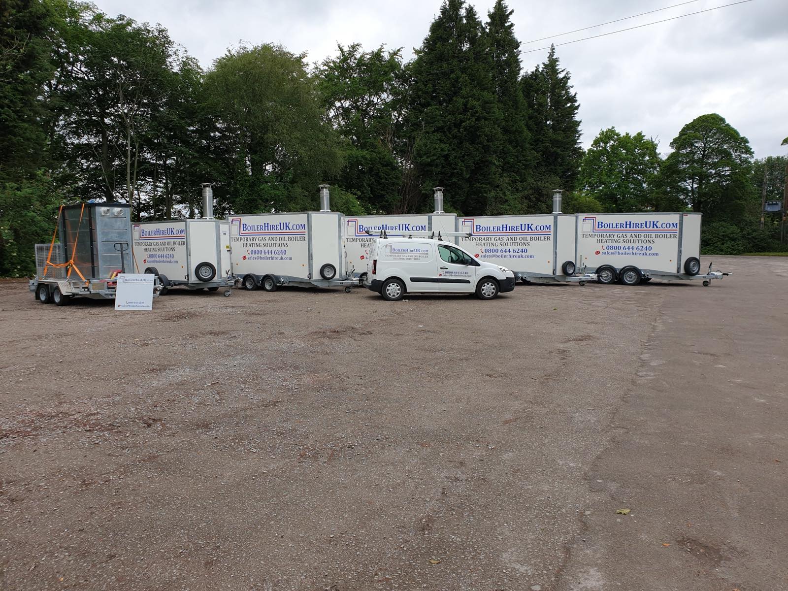 Temporary boiler units from the Boiler Hire UK fleet